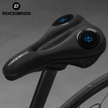 Rockbros resmi sele kılıfı Sıvı Silikon Jeller Ped Yastık MTB bisiklet koltuğu Kapağı Yumuşak Nefes Bisiklet Aksesuarları