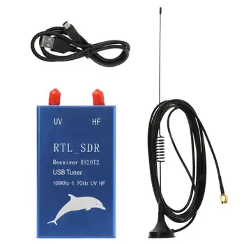 RTL2832U + R820T2 100 kHz-1.7 GHz UHF VHF RTL USB Tuner Alıcı FM Radyo Damla Nakliye