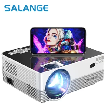 Salange Q6P Taşınabilir Mini Projektör LED Yansıtma Sürüm Desteklenen 1080 P Full HD Beamer 3.5 mm Ses HDMI USB Video Projetor