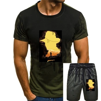 Serin Indiana Jones erkek Kısa Kollu Standart T Shirt Erkek Kadın Siyah TEE Gömlek M Xl 2xl 3xl
