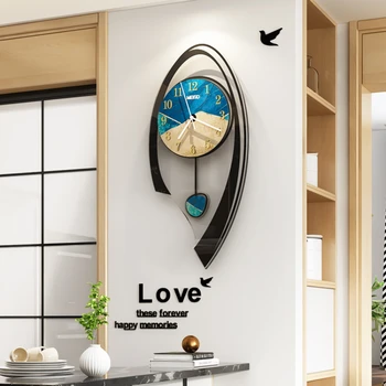 Sessiz Dekoratif Büyük duvar saati Modern Tasarım Yaratıcı Sıradışı duvar saati elektronik saatler Reloj Pared Odası Süslemeleri