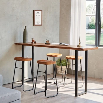 Setleri İçecek Bar yemek masası Duvar Barmen Tasarım Lüks Uzun Bar Sayacı Masa Parti Bistro Muebles De Cocina salon mobilyası