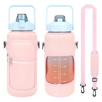 Spor şişe kapağı dalış su şişe kapağı ısı koruma yaratıcı su bardağı kapakları büyük kapasiteli içi boş oyma tasarım 2l