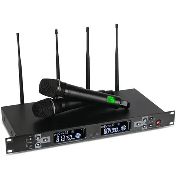 Sıcak Satış Biner UR88S Mikrofon Alıcısı Profesyonel Kablosuz Mikrofon ve Aksesuarları Karaoke İçin