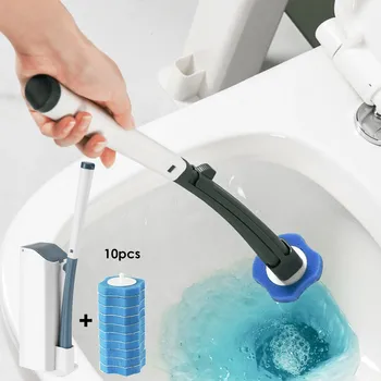 Tek kullanımlık Tuvalet Fırçası Ev Çıkmaz Tuvalet Temizleme Fırçası Seti Tuvalet Tuvalet Temizleme Artefakt Kirli Eller Değil