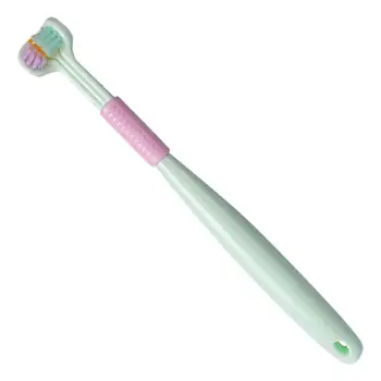 Temizleme Diş Fırçası Yetişkinler İçin 3 Taraflı Diş Fırçası Çocuklar İçin Toddlers Gençler Erkek Kız Komple Diş Sakız Bakımı 45 Derece İyi