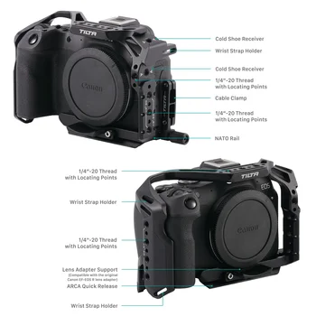 TİLTA Nikon Z8 Kafes TA-T55-FCC-B Tam kamera kafesi Pro kiti Nikon Z8 Titanyum Gri Siyah Fotoğraf Aksesuarları