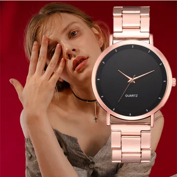 Yeni Kadın Saatler Zarif Bayan Kol Saati Moda Gül Altın Lüks Bayanlar İş Kol Saati Relogio Feminino hediyelik saat