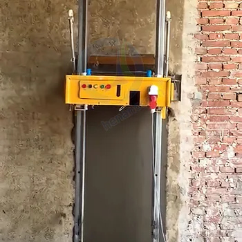 Yüksek 15m Elektrikli Küçük Mini Alçı Pompası Harç Sprey Render Sıva Makinesi Yapmak İçin Otomatik Çatı Duvar Güney Afrika
